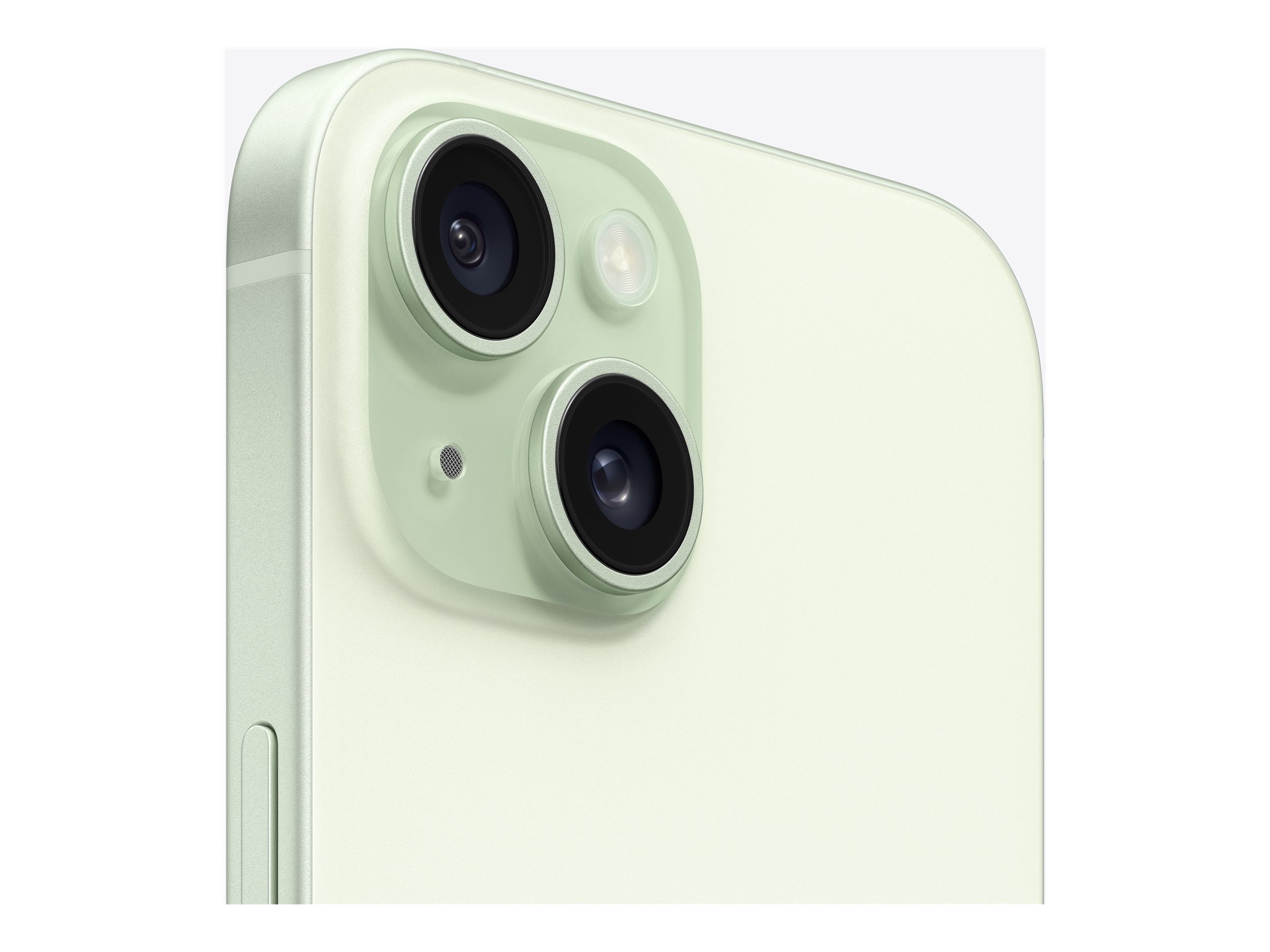 Apple iPhone 15 - 5G smartphone - double SIM / Mémoire interne 128 Go - écran OEL - 6.1" - 2556 x 1179 pixels - 2x caméras arrière 48 MP, 12 MP - front camera 12 MP - vert - MTP53ZD/A - iPhone