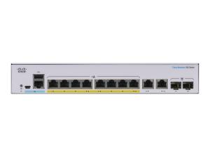 Cisco Business 350 Series CBS350-8P-E-2G - Commutateur - C3 - Géré - 8 x 10/100/1000 (PoE+) + 2 x SFP Gigabit combiné - Montable sur rack - PoE+ (67 W) - CBS350-8P-E-2G-EU - Concentrateurs et commutateurs gigabit