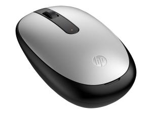 HP 240 - Souris - droitiers et gauchers - optique - 3 boutons - sans fil - Bluetooth 5.1 - récepteur sans fil USB - argent de brochet - pour ENVY 13, 16, 17; Laptop 15, 17; Portable 32 - 43N04AA#ABB - Souris