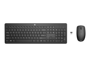 HP 230 - Ensemble clavier et souris - sans fil - Français - pour HP 21, 22, 24, 27; Pavilion 24, 27, TP01; Pavilion Laptop 14, 15 - 18H24AA#ABF - Ensembles clavier et souris