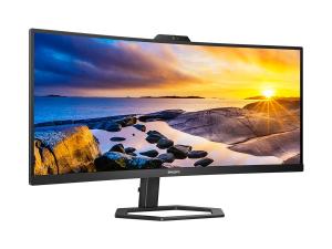 Philips 34E1C5600HE - 5000 Series - écran LED - incurvé - 34" - 3440 x 1440 WQHD @ 100 Hz - VA - 300 cd/m² - 3000:1 - 4 ms - HDMI, DisplayPort, USB-C - haut-parleurs - noir texturé - 34E1C5600HE/00 - Écrans d'ordinateur