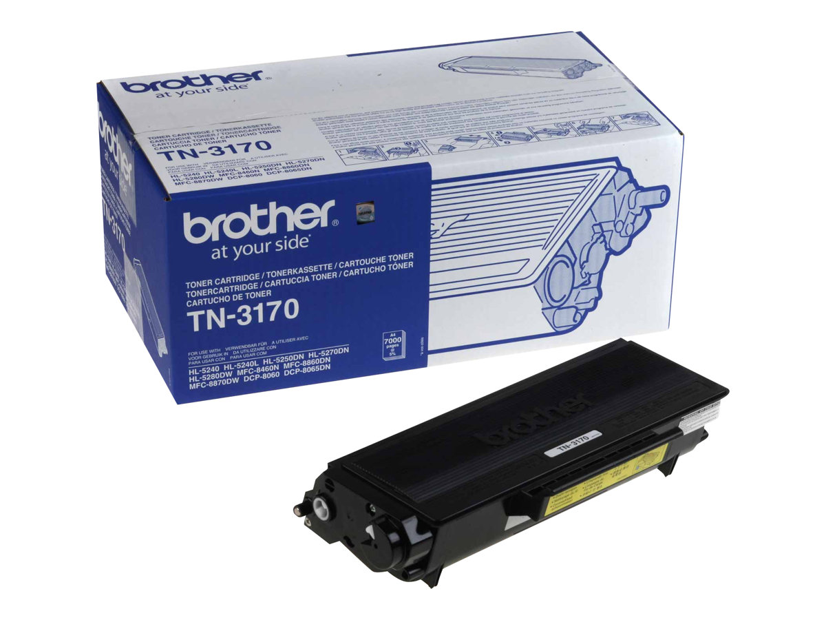 Brother TN3170 - Noir - original - cartouche de toner - pour Brother DCP-8060, 8065, HL-5240, 5250, 5270, 5280, MFC-8460, 8860, 8870 - TN3170 - Cartouches de toner Brother