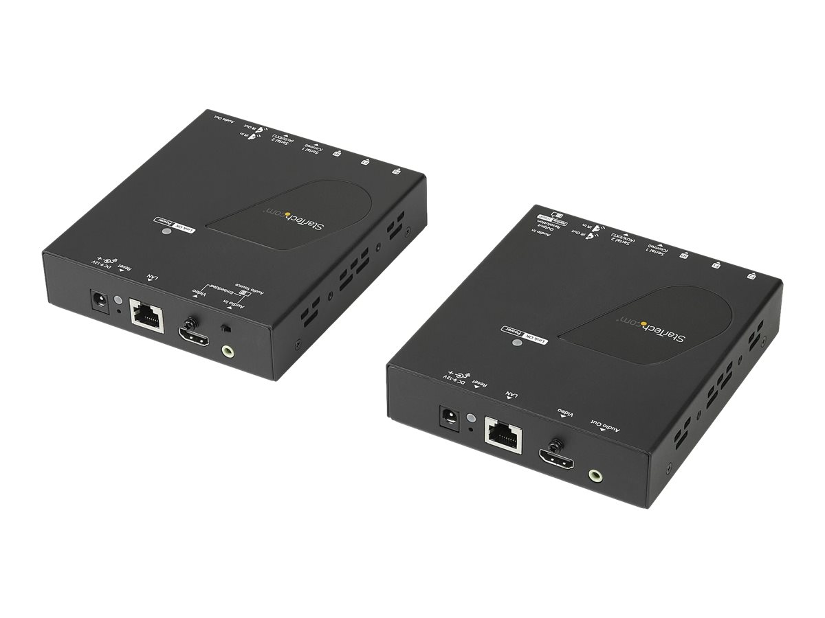 StarTech.com Kit extendeur HDMI via IP - Vidéo sur IP - Extender HDMI - Prolongateur HDMI avec support mur vidéo - 4K 30 Hz - Rallonge vidéo/audio/infrarouge/série - 1GbE - jusqu'à 100 m - pour P/N: ST12MHDLAN4R, VIDWALLMNT - ST12MHDLAN4K - Prolongateurs de signal
