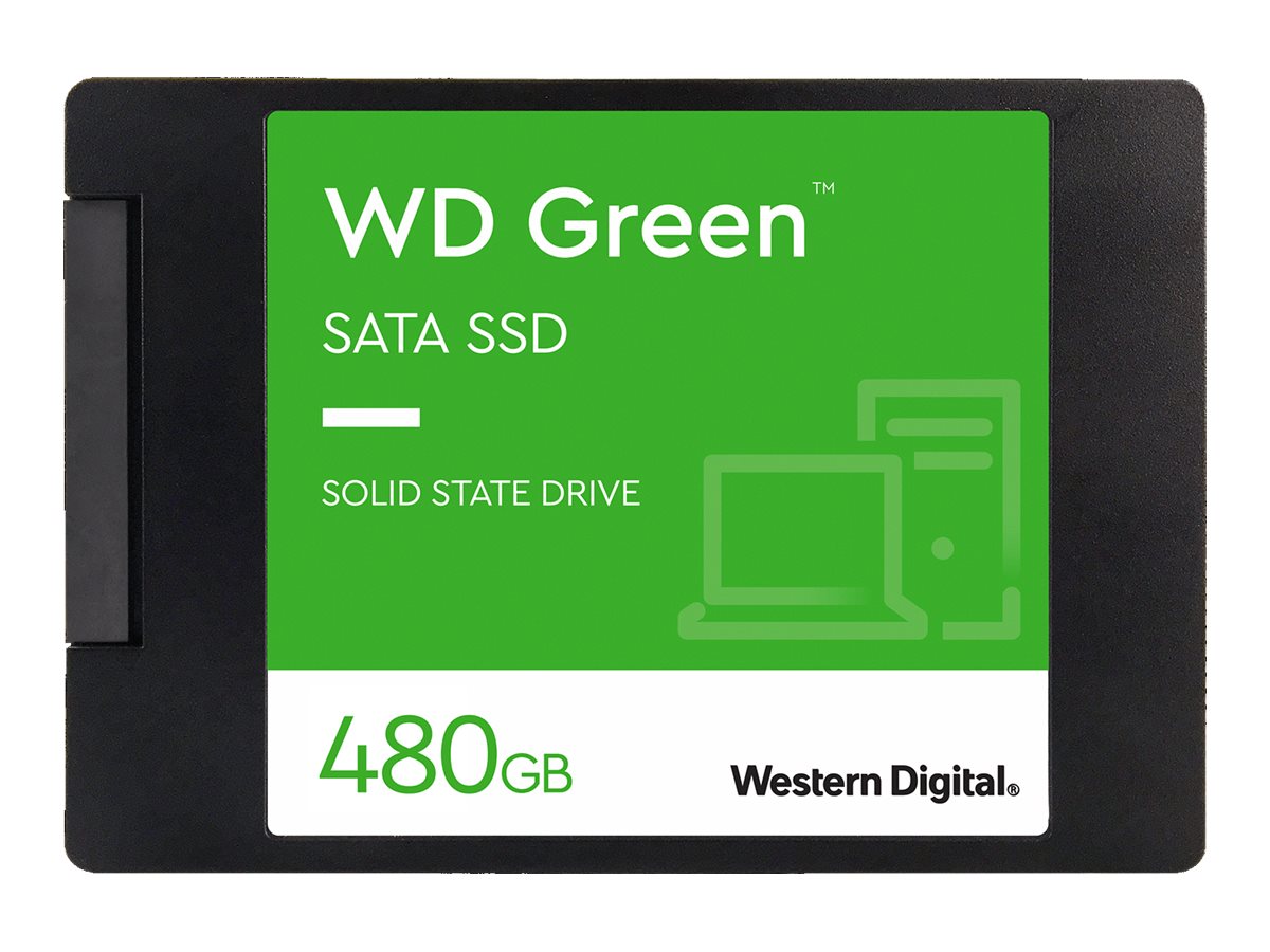 WD Green WDS480G3G0A - SSD - 480 Go - interne - 2.5" - SATA 6Gb/s - WDS480G3G0A - Disques durs pour ordinateur portable