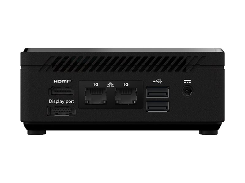 MSI Cubi N ADL 002EU - Mini PC Celeron N100 / jusqu'à 3.4 GHz - RAM 4 Go - SSD 128 Go - NVMe - UHD Graphics - Gigabit Ethernet - Win 11 Pro - moniteur : aucun - noir - 9S6-B0A911-096 - Ordinateurs de bureau