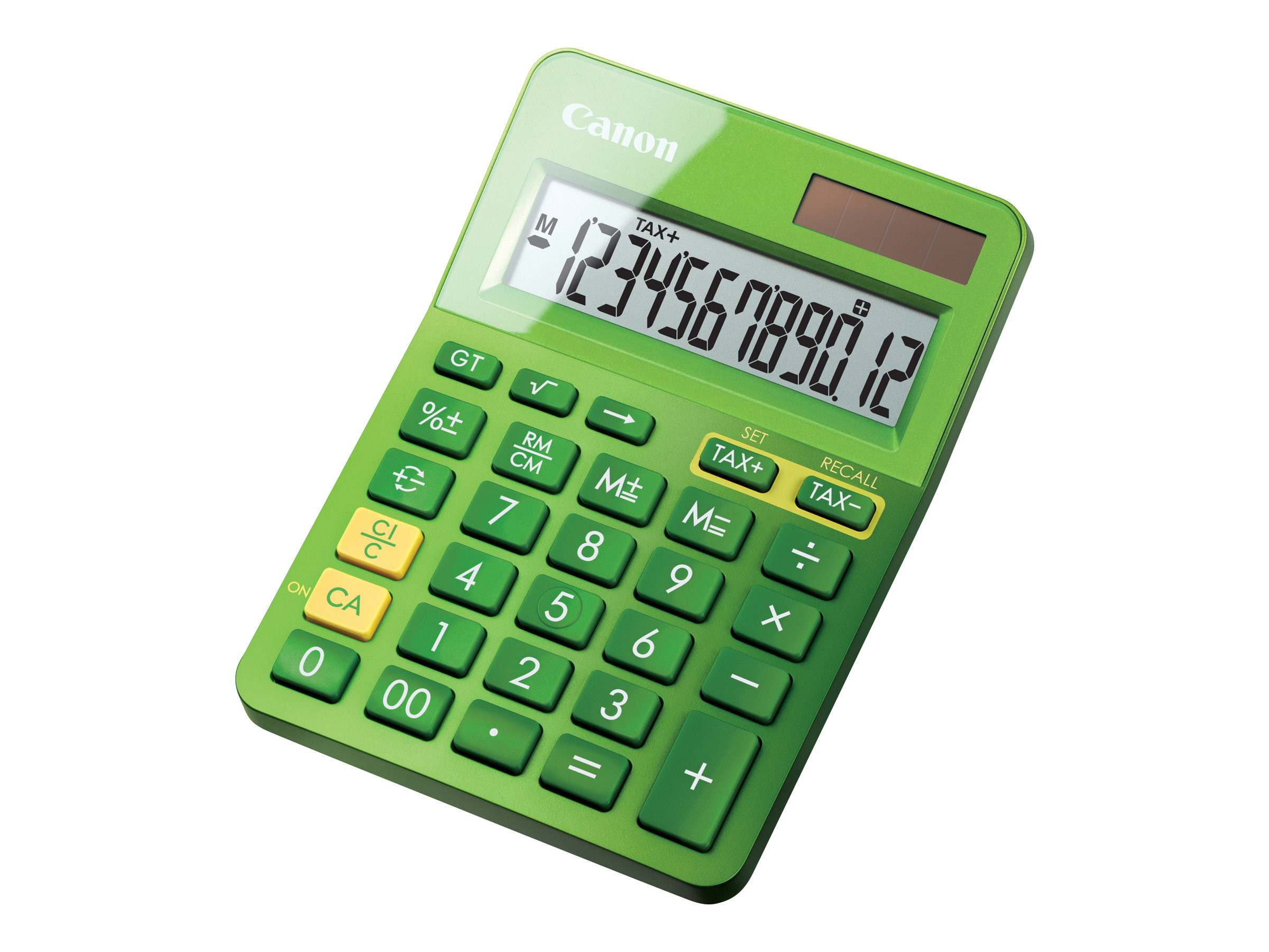 Canon LS-123K - Calculatrice de bureau - 12 chiffres - panneau solaire, pile - vert métallique - 9490B002AA - Calculatrices