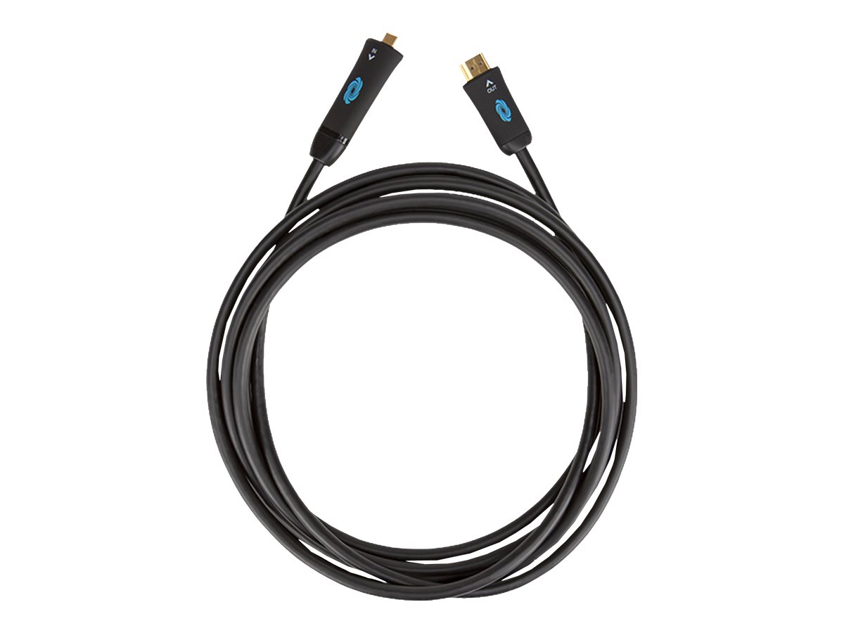 Crestron CBL-4K-USBC-HD Series CBL-4K-USBC-HD-12 - Câble adaptateur - 24 pin USB-C mâle pour HDMI mâle - 3.66 m - double blindage - noir - support 4K, actif - CBL-4K-USBC-HD-12 - Câbles HDMI