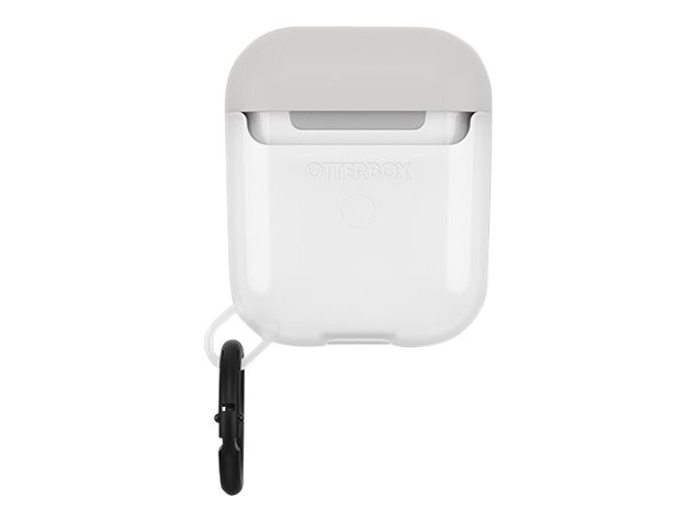 OtterBox Ispra Series - Étui pour écouteurs sans fil - polycarbonate, alliage de zinc, élastomère thermoplastique (TPE) - gris cristal lune - pour Apple AirPods (1ère génération, 2e génération) - 77-65502 - Étuis pour casque