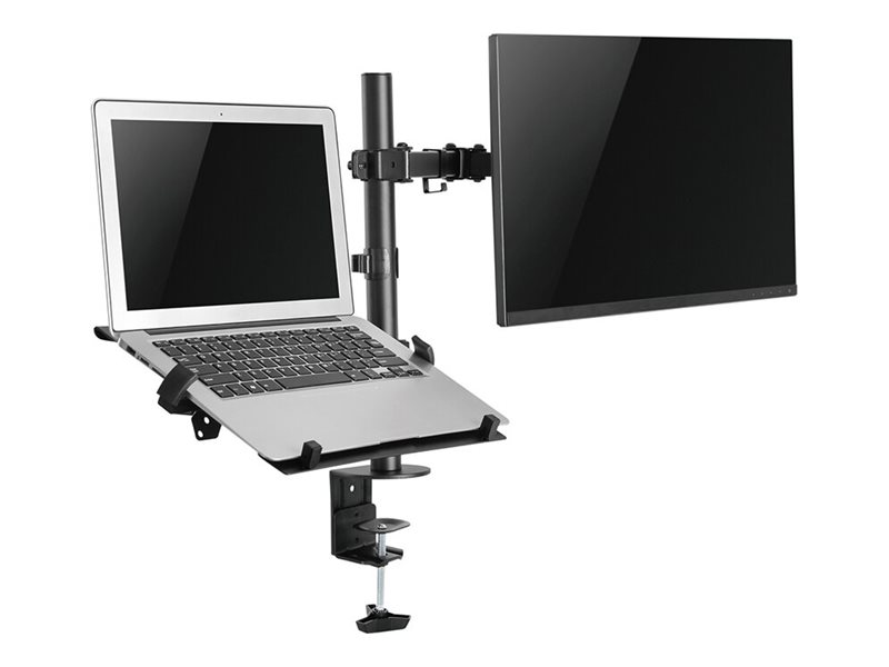 Neomounts FPMA-D550NOTEBOOK - Kit de montage - pleine action - pour écran LCD / ordinateur portable - noir - Taille d'écran : 10"-32" - pinces montables, oeillet, montrable sur bureau - FPMA-D550NOTEBOOK - Accessoires pour écran