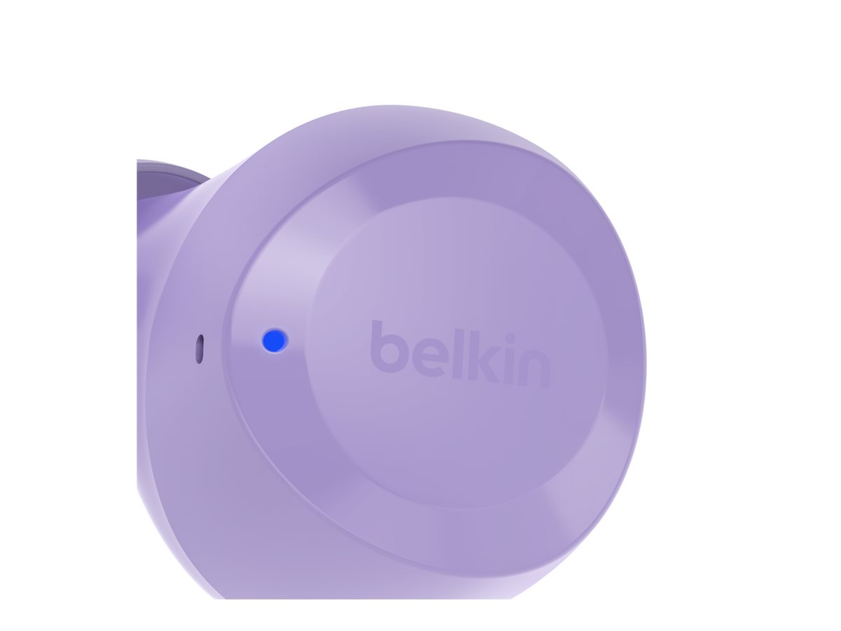 Belkin SoundForm Bolt - Écouteurs sans fil avec micro - intra-auriculaire - Bluetooth - mauve - AUC009BTLV - Écouteurs