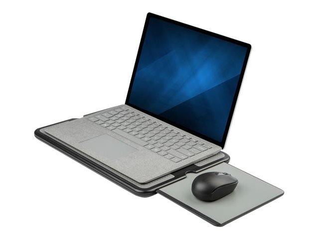 StarTech.com Lap Desk - For 13" / 15" Laptops - Portable Notebook Lap Pad - Retractable Mouse Pad - Anti-Slip Heat-Guard Surface (NTBKPAD) - Protège-portable - 13" - 15" - gris, noir - NTBKPAD - Accessoires pour ordinateur portable et tablette