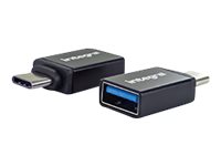 Integral USB Type-A to USB Type-C Converter - Adaptateur USB - USB type A (F) pour USB-C 18 broches (M) - USB 3.1 Gen 1 (pack de 2) - INADUSB3.0ATOCTW - Câbles USB