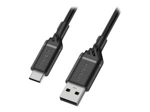 OtterBox Standard - Câble USB - 24 pin USB-C (M) pour USB (M) - USB 2.0 - 3 A - 1 m - noir - 78-52537 - Câbles USB