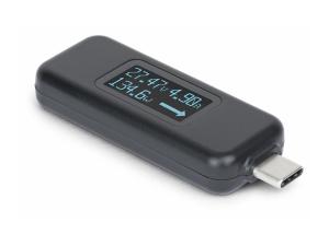 StarTech.com USB-C Power Tester, Bi-Directional Digital Voltage/Current - Testeur de puissance USB-C - multimètre numérique, bidirectionnel - noir - USBC-PWRTESTER - Accessoires pour ordinateur de bureau