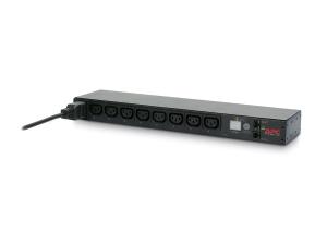 PDU en rack commuté APC - Unité de distribution secteur (rack-montable) - AC 208-230 V - Ethernet, RS-232 - entrée : IEC 60320 C20 - connecteurs de sortie : 8 (power IEC 60320 C13) - 1U - 2.4 m cordon - pour P/N: SMTL1000RMI2UC, SMX1000C, SMX1500RM2UC, SMX1500RM2UCNC, SMX750C, SMX750CNC - AP7921B - Parasurtenseurs et PDU