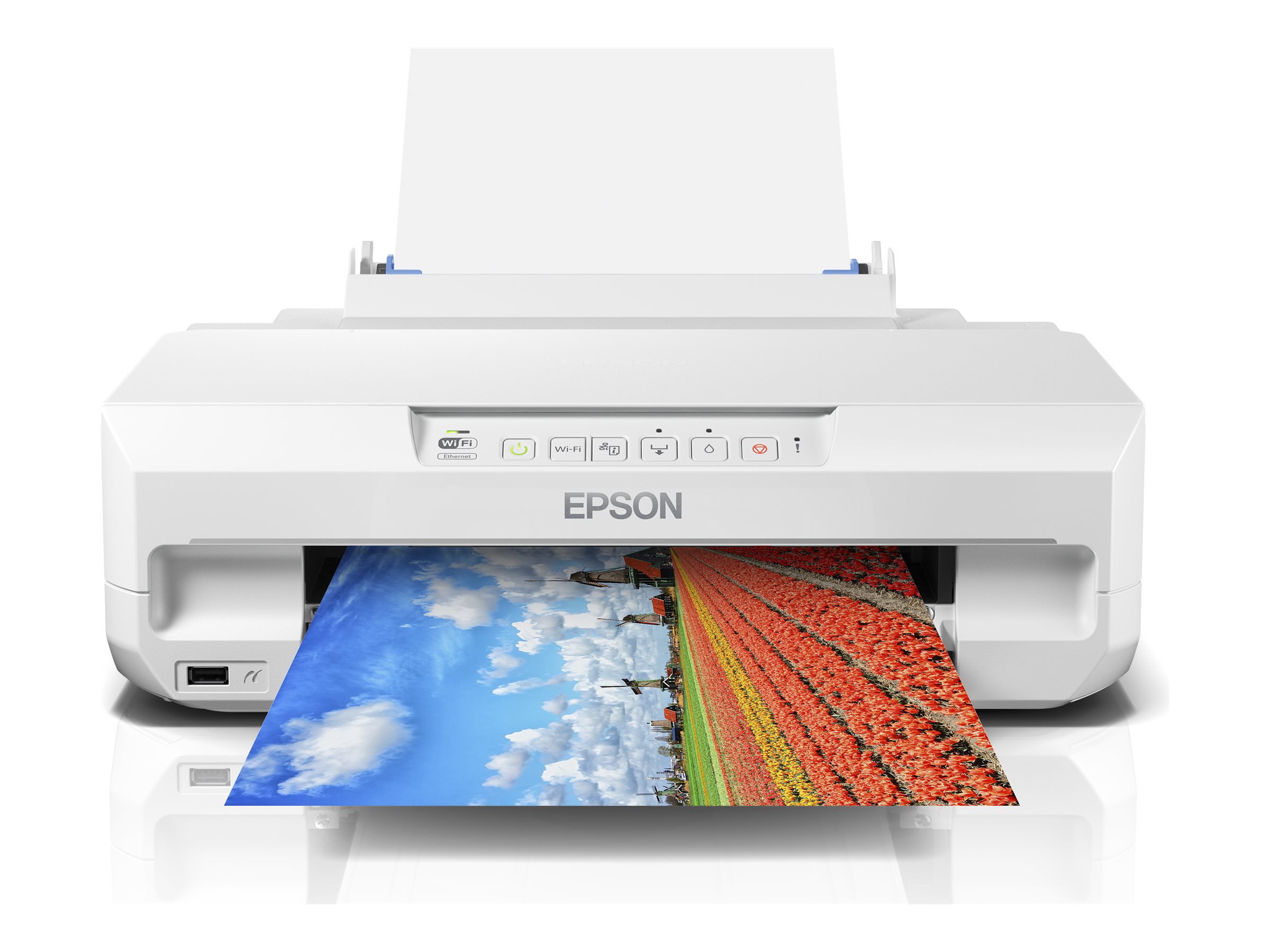 Epson Expression Photo XP-65 - Imprimante - couleur - Recto-verso - jet d'encre - A4/Legal - 5 760 x 1 440 ppp - jusqu'à 9.5 ppm (mono)/jusqu'à 9 ppm (couleur) - capacité : 100 feuilles - USB, LAN, Wi-Fi - C11CK89402 - Imprimantes jet d'encre
