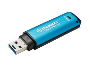 Kingston IronKey Vault Privacy 50 Series - Clé USB - chiffré - 256 Mo - USB 3.2 Gen 1 - Conformité TAA - IKVP50/256GB - Lecteurs flash