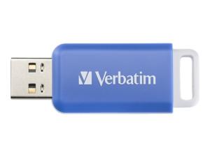 Verbatim DataBar - Clé USB - 64 Go - USB 2.0 - bleu - 49455 - Lecteurs flash