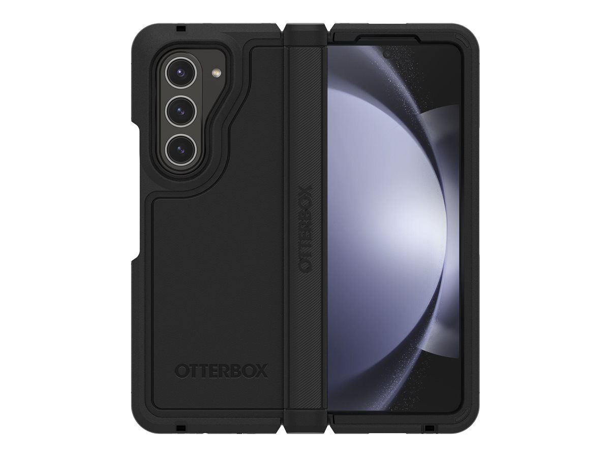 OtterBox Defender Series XT - Étui à rabat pour téléphone portable - robuste - caoutchouc synthétique, coque en polycarbonate - noir - pour Samsung Galaxy Z Fold5 - 77-94067 - Coques et étuis pour téléphone portable