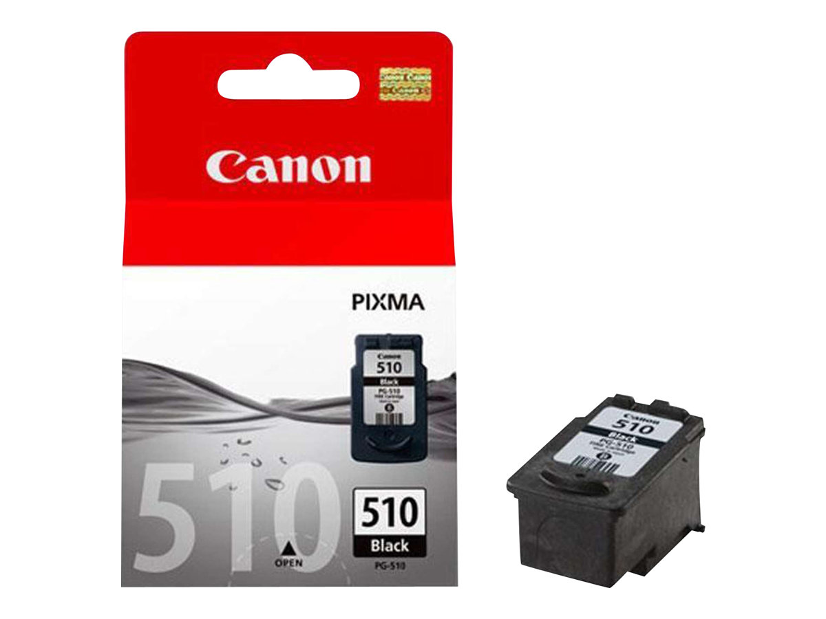 Canon PG-510 - 9 ml - noir - original - cartouche d'encre - pour PIXMA MP230, MP237, MP252, MP258, MP270, MP280, MP282, MP499, MX350, MX360, MX410, MX420 - 2970B001 - Cartouches d'imprimante