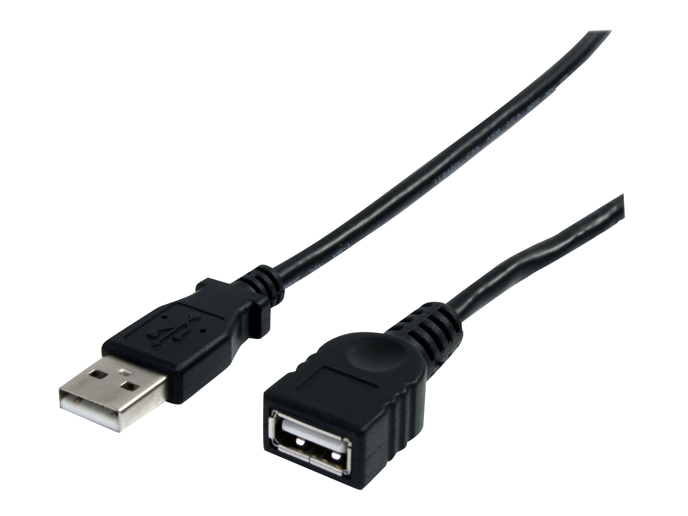 StarTech.com Câble d'extension USB Type-A de 3 m - M/F - Rallonge USB-A - Noir (USBEXTAA10BK) - Rallonge de câble USB - USB (M) pour USB (F) - USB 2.0 - 3 m - noir - pour P/N: 35FCREADBK3, ICUSB2321F, ICUSB232PRO, ICUSB232V2, LTUB1MBK, MSDREADU2OTG, UUSBOTG - USBEXTAA10BK - Câbles USB