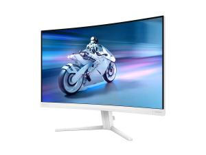 Philips Evnia 5000 27M2C5201L - Écran LED - jeux - incurvé - 27" - 1920 x 1080 Full HD (1080p) @ 180 Hz - Fast VA - 3000:1 - HDR10 - 0.5 ms - 2xHDMI, DisplayPort - blanc - 27M2C5201L/00 - Écrans d'ordinateur