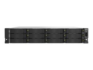 QNAP TS-H1277AXU-RP - Serveur NAS - 12 Baies - rack-montable - SATA 6Gb/s - RAID RAID 0, 1, 5, 6, 10, 50, JBOD, 60 - RAM 16 Go - 2.5 Gigabit Ethernet / 10 Gigabit Ethernet - iSCSI support - 2U - TS-H1277AXU-RP-R5-16G - NAS