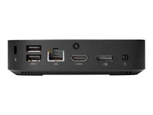 HP t430 - Client léger - MBF - 1 x Celeron N4020 / jusqu'à 2.8 GHz - RAM 4 Go - flash - eMMC 32 Go - UHD Graphics 600 - Gigabit Ethernet - Win 10 IoT Enterprise 2019 LTSC - moniteur : aucun - clavier : Français - 24N04AA#ABF - Clients légers