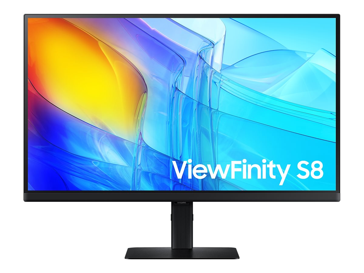 Samsung ViewFinity S8 S27D800EAU - S80D Series - écran LED - 27" - 3840 x 2160 UHD @ 60 Hz - IPS - 350 cd/m² - 1000:1 - HDR10 - 5 ms - HDMI, DisplayPort - noir - LS27D800EAUXEN - Écrans d'ordinateur