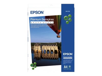 Epson Premium Semigloss Photo Paper - Semi-brillant - A3 plus (329 x 423 mm) 20 feuille(s) papier photo - pour SureColor P5000, SC-P700, P7500, P900, T2100, T3100, T3400, T3405, T5100, T5400, T5405 - C13S041328 - Papier photo