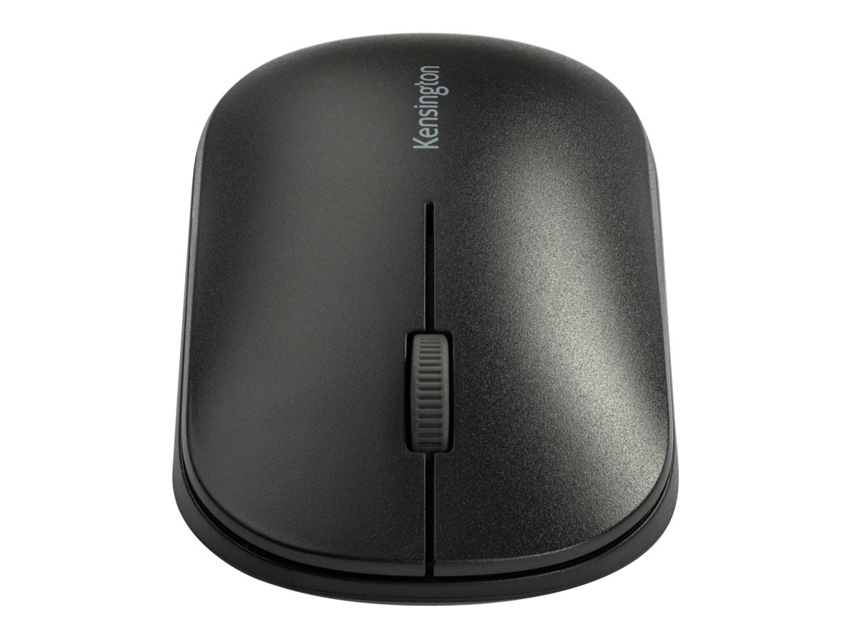 Kensington SureTrack Dual Wireless Mouse - Souris - optique - 4 boutons - sans fil - 2.4 GHz, Bluetooth 5.0 LE, Bluetooth 3.0 - récepteur sans fil USB - noir - K75298WW - Souris