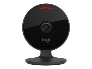 Logitech Circle View - Caméra de surveillance réseau - extérieur, intérieur - résistant aux intempéries - couleur (Jour et nuit) - 1920 x 1080 - 1080p - audio - sans fil - Wi-Fi - 961-000490 - Caméras réseau