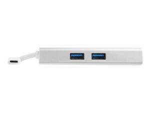 StarTech.com Adaptateur Multiport USB-C - Mini Station d'Accueil USB-C avec  4K HDMI - 60W PD Pass-Through, GbE, 2pt USB-A 3.0 Hub - Mini Dock USB  Type-C pour Ordinateur Portable - Blanc sur