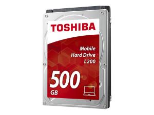Toshiba L200 Laptop PC - Disque dur - 500 Go - interne - 2.5" - SATA 3Gb/s - 5400 tours/min - mémoire tampon : 8 Mo - HDWK105UZSVA - Disques durs internes