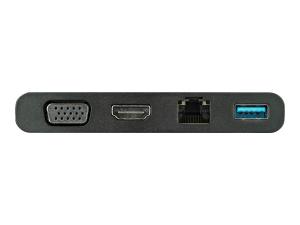 StarTech.com Adaptateur multiport AV numérique avec sorties vidéo HDMI et VGA - USB-A (DKT30CHVCM) - Station d'accueil - USB-C - VGA, HDMI - 1GbE - DKT30CHVCM - Stations d'accueil pour ordinateur portable