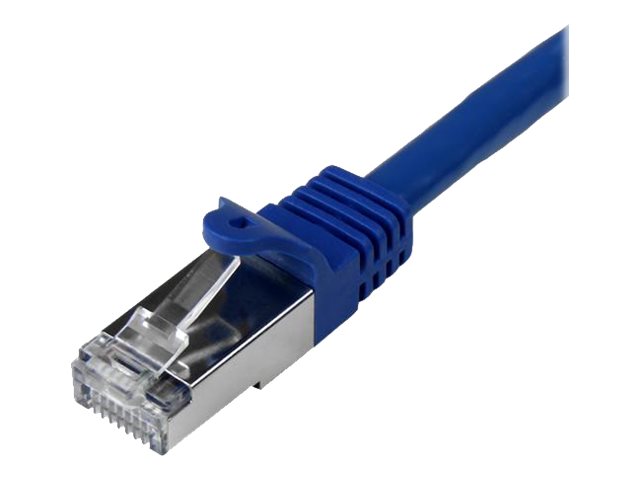 StarTech.com Câble réseau Cat6 blindé SFTP sans crochet de 50 cm - Cordon Ethernet RJ45 anti-accroc - Câble patch M/M - Gris - Cordon de raccordement - RJ-45 (M) pour RJ-45 (M) - 50 cm - SFTP - CAT 6 - moulé, sans crochet - bleu - N6SPAT50CMBL - Câbles à paire torsadée