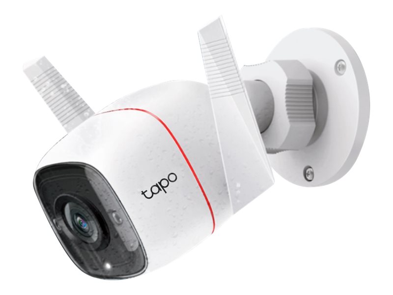 Tapo C310 - Caméra de surveillance réseau - extérieur - anti-poussière/résistant aux intempéries - couleur (Jour et nuit) - 3 MP - 2304 x 1296 - 2304p - Focale fixe - audio - sans fil - Wi-Fi - GbE - H.264 - CC 9 V - TAPO C310 - Caméras de sécurité