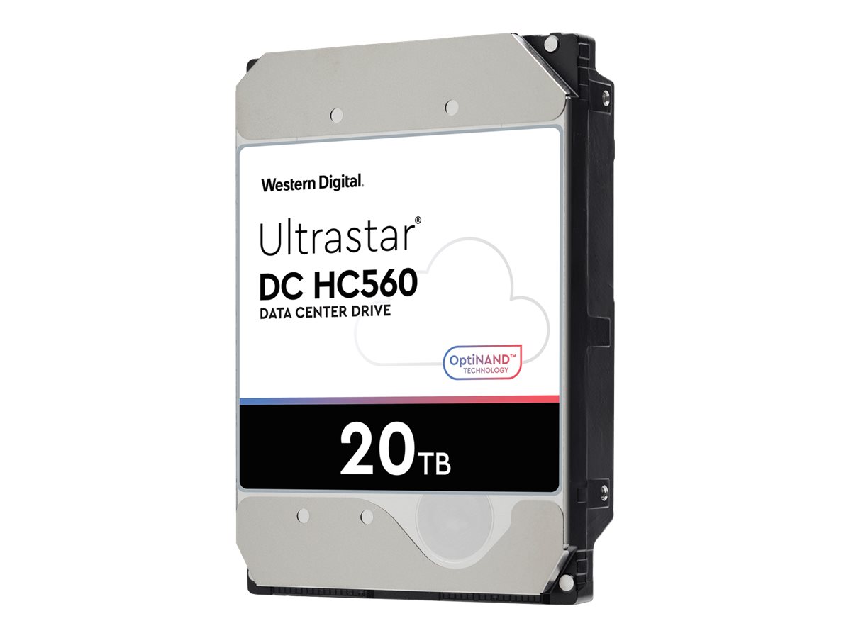 WD Ultrastar DC HC560 - Disque dur - 20 To - interne - 3.5" - SATA 6Gb/s - 7200 tours/min - mémoire tampon : 512 Mo - 0F38785 - Disques durs internes