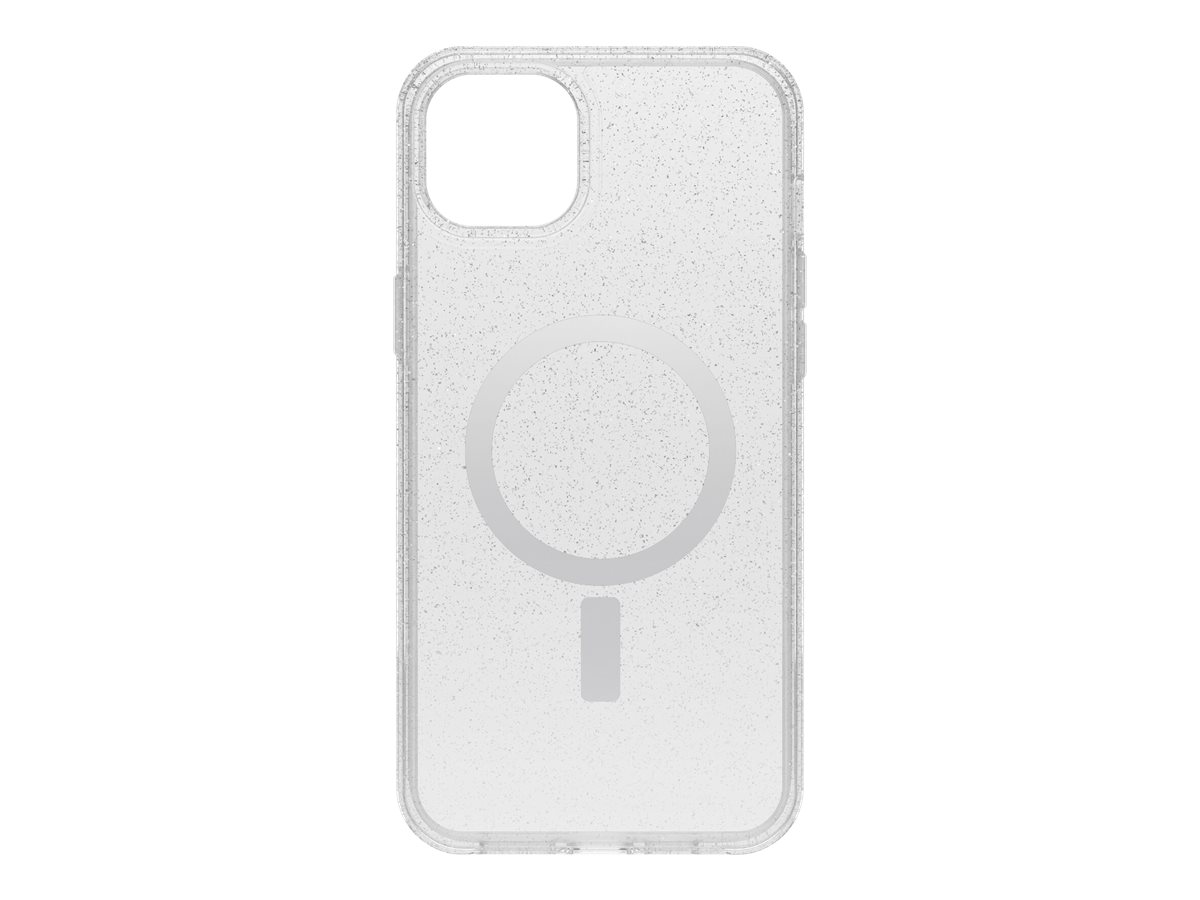 OtterBox Symmetry Plus - Coque de protection pour téléphone portable - antimicrobien - compatibilité avec MagSafe - polycarbonate, caoutchouc synthétique, 50 % de plastique recyclé - clair, poussière d'étoile (paillettes) - conception lisse - pour Apple iPhone 14 Plus - 77-89196 - Coques et étuis pour téléphone portable