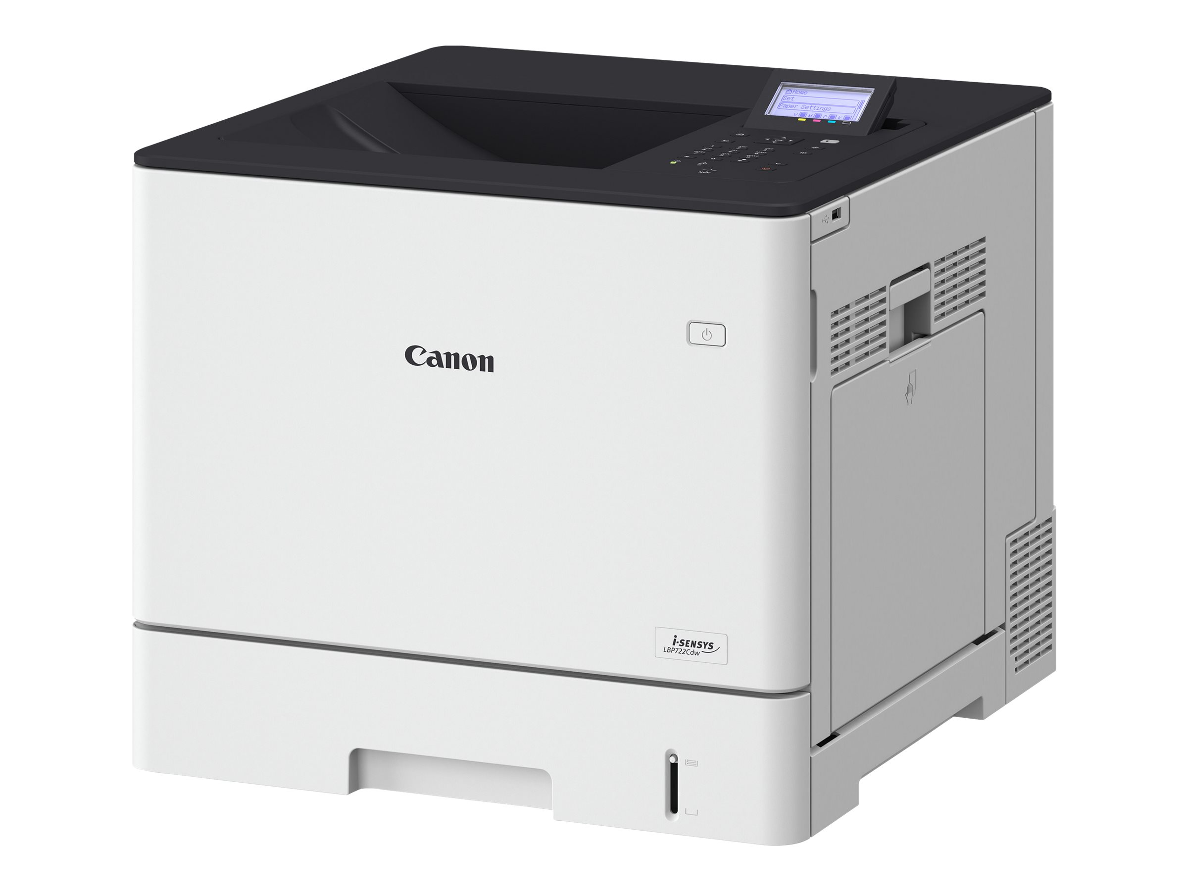 Canon i-SENSYS LBP722Cdw - Imprimante - couleur - Recto-verso - laser - A4/Legal - 1200 x 1200 ppp - jusqu'à 38 ppm (mono) / jusqu'à 38 ppm (couleur) - capacité : 650 feuilles - USB 2.0, Gigabit LAN, Wi-Fi(n), hôte USB, NFC - 4929C006 - Imprimantes laser couleur