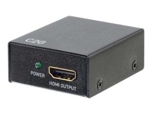 C2G HDMI Inline Extender 4K60 - Prolongateur audio/vidéo - HDMI de 19 broches de type A / HDMI de 19 broches de type A - jusqu'à 50 m - 82394 - Prolongateurs de signal