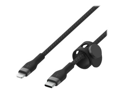 Belkin BOOST CHARGE - Câble Lightning - 24 pin USB-C mâle pour Lightning mâle - 1 m - noir - CAA011BT1MBK - Accessoires pour systèmes audio domestiques