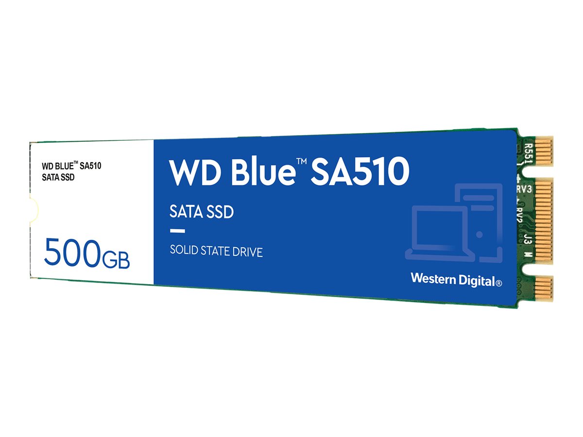 WD Blue SA510 WDS500G3B0B - SSD - 500 Go - interne - M.2 2280 - SATA 6Gb/s - bleu - WDS500G3B0B - Disques SSD