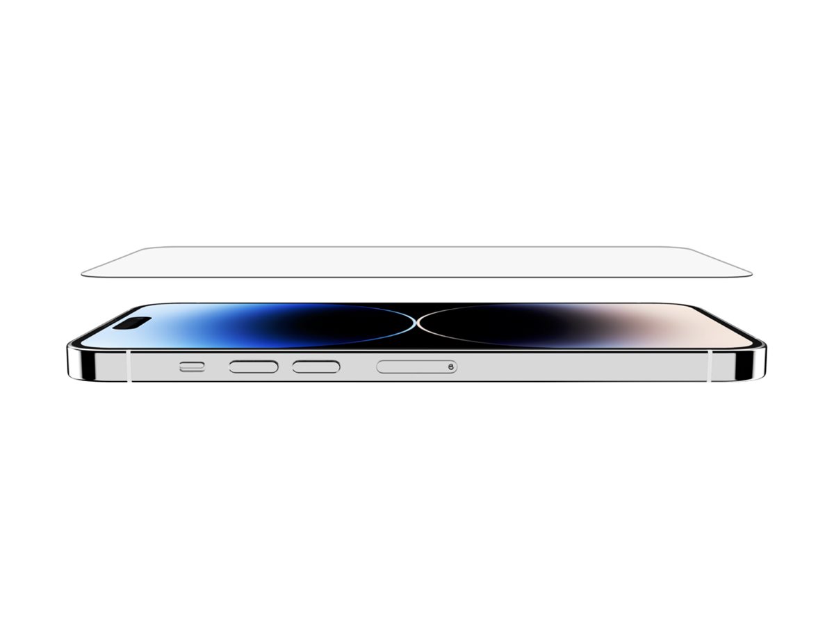 Belkin UltraGlass - Protection d'écran pour téléphone portable - verre - pour Apple iPhone 14 Pro Max - OVA104ZZ - Accessoires pour téléphone portable