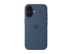 Apple - Coque de protection pour téléphone portable - compatibilité avec MagSafe - silicone - denim - pour iPhone 16 - MYY23ZM/A - Coques et étuis pour téléphone portable