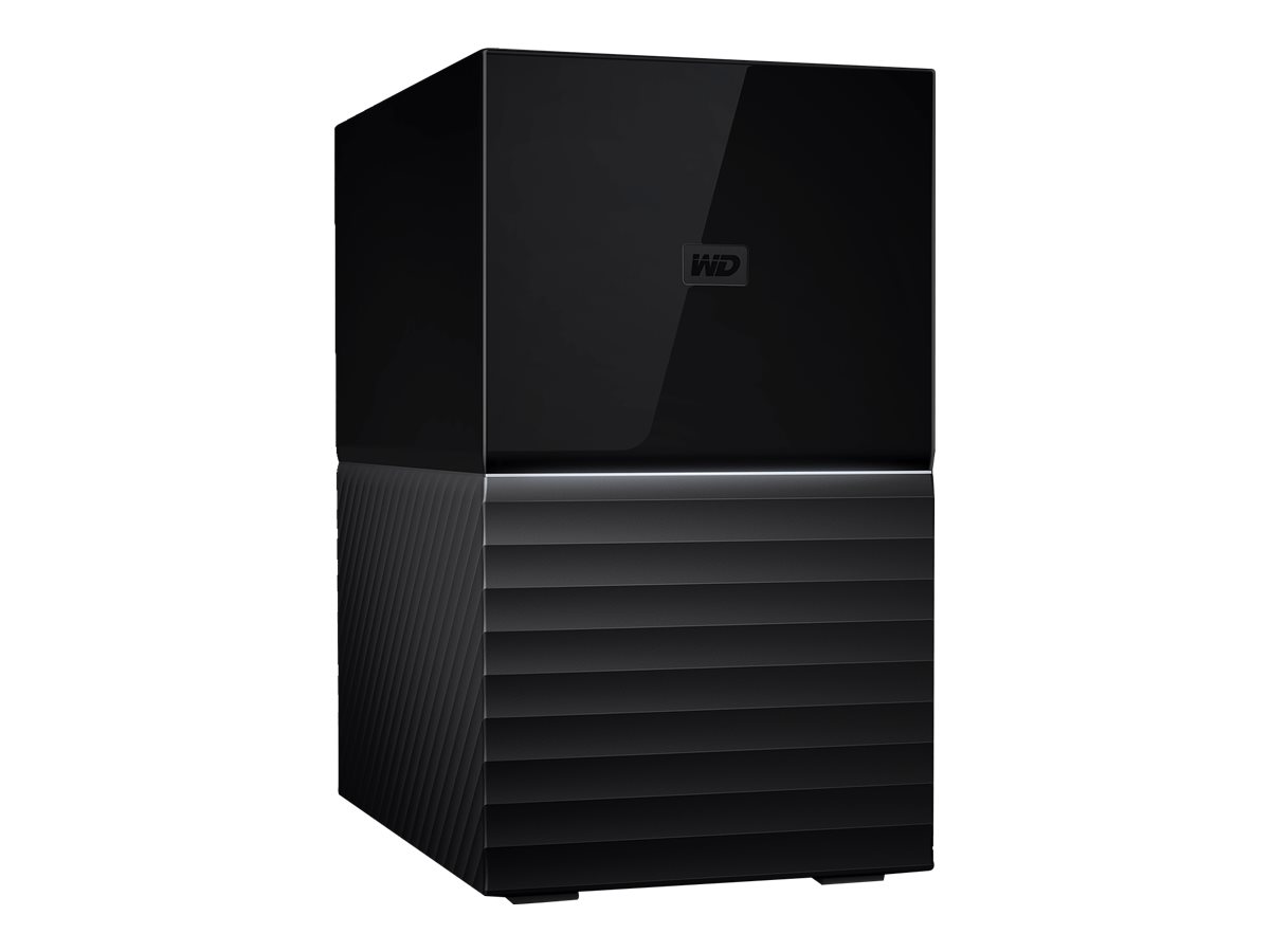 WD My Book Duo WDBFBE0160JBK - Baie de disques - 16 To - 2 Baies - HDD 8 To x 2 - USB 3.1 (externe) - WDBFBE0160JBK-EESN - Baies de disque USB