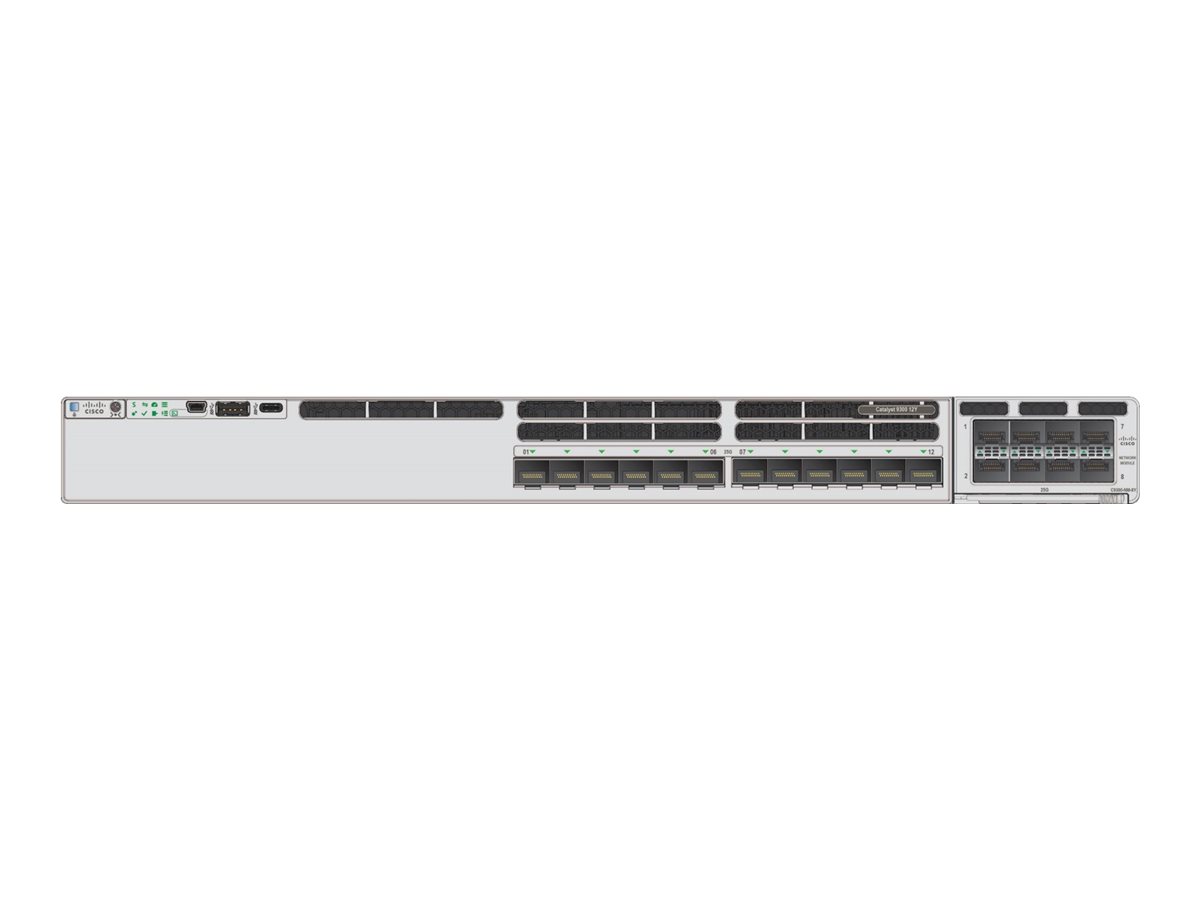 Cisco Catalyst 9300X - Network Essentials - commutateur - C3 - Géré - 12 x 1/10/25 Gigabit SFP28 - Montable sur rack - C9300X-12Y-E - Commutateurs gérés