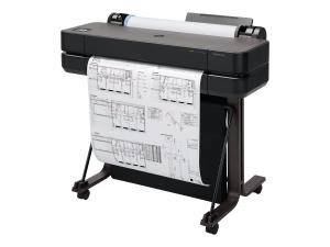 HP DesignJet T630 - 2025 Edition - 24" imprimante grand format - couleur - jet d'encre - Rouleau A1 (61,0 cm x 45,7 m), A1, ANSI D - 2 400 x 1 200 ppp - jusqu'à 0.5 min/page - USB 2.0, Gigabit LAN, Wi-Fi(n) - outil de coupe - 5HB09D#B19 - Imprimantes jet d'encre