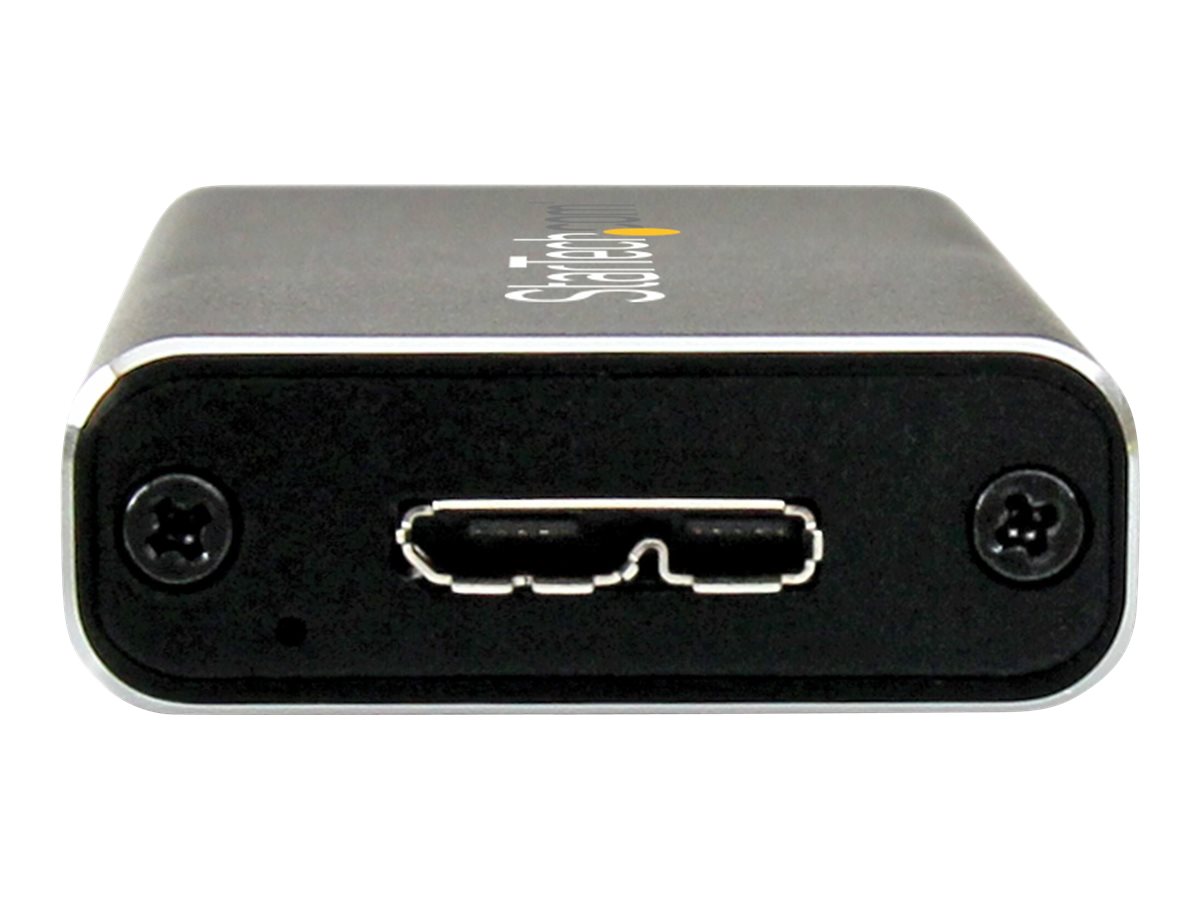StarTech.com Boîtier USB 3.0 externe pour SSD SATA M.2 NGFF avec UASP - Boîtier SSD portable USB 3.0 vers SATA III M.2 - Boitier externe - M.2 - SATA 6Gb/s - USB 3.0 - noir - SM2NGFFMBU33 - Boîtiers pour disque dur