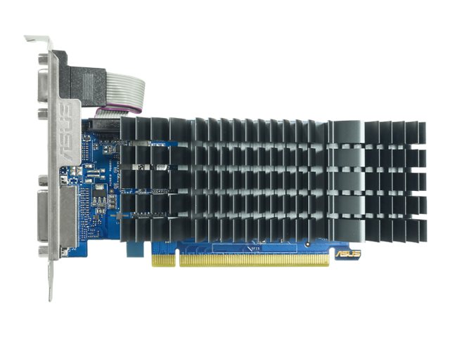 ASUS GeForce GT 710 EVO - Carte graphique - GF GT 710 - 2 Go DDR3 - PCIe 2.0 profil bas - DVI, D-Sub, HDMI - san ventilateur - 90YV0I70-M0NA00 - Adaptateurs vidéo grand public
